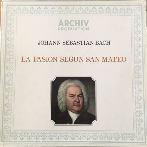 Portada JS Bach - Pasión según San Mateo
