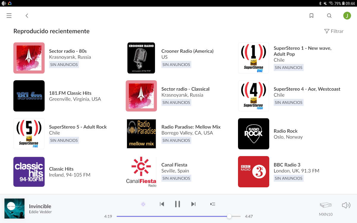 Roon y radios on line