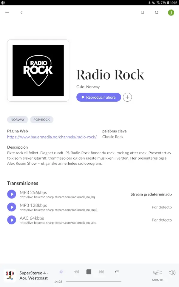 Roon y radios on line