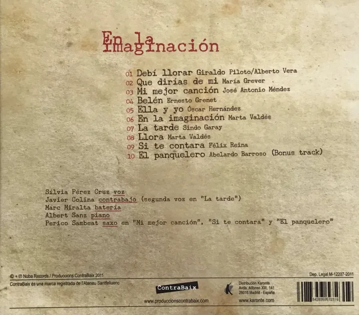 Silvia Pérez Cruz & Javier Colina Trio, En la imaginación 
