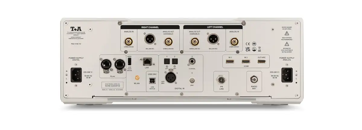 T + A PSD 3100 HV preamplificador DAC Streaming